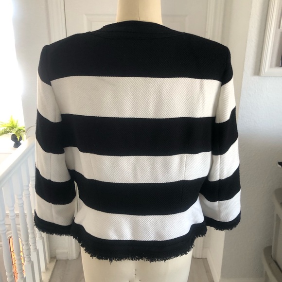 White House Black market tweed striped jacket. - Picture 5 of 16